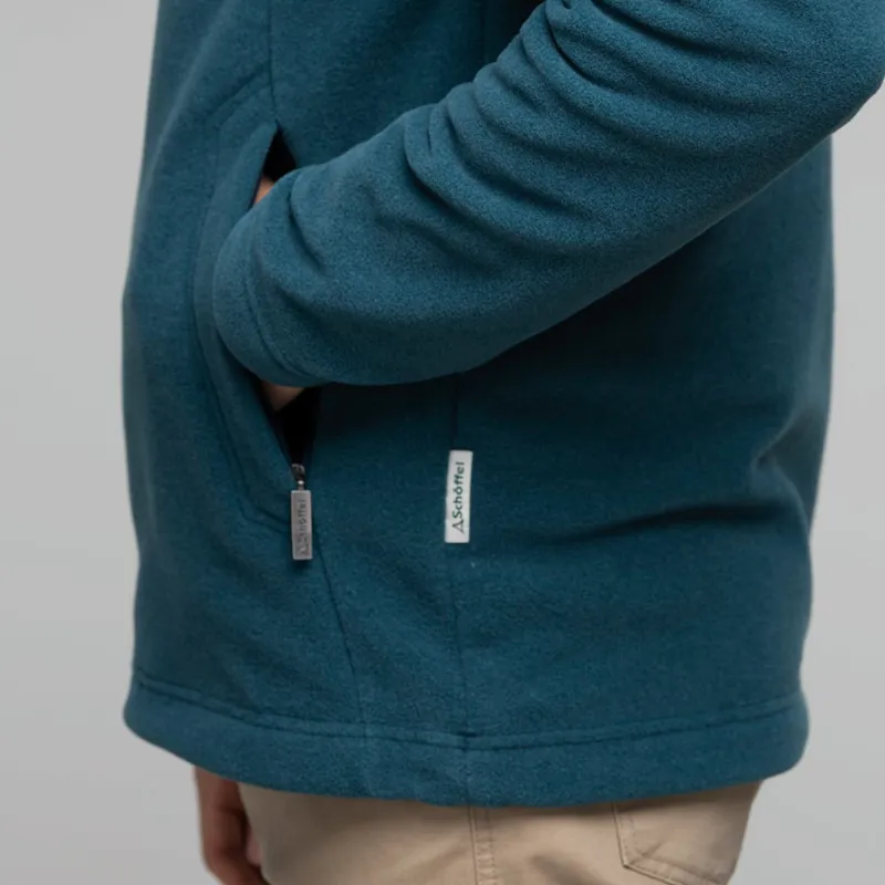 Schoffel Berkeley 1/4 Zip Fleece Dark Teal-5